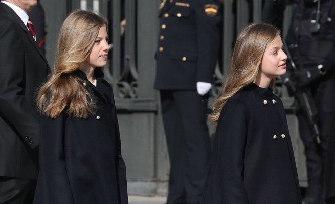 Leonor y Sofía Cortes Generales, febrero 2020