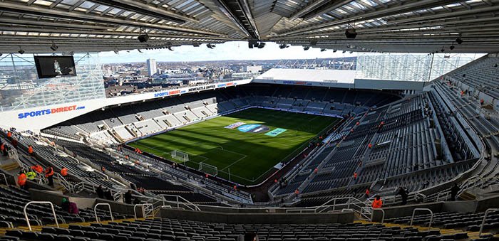 St. James Park. Estadio del Newcastle F.C