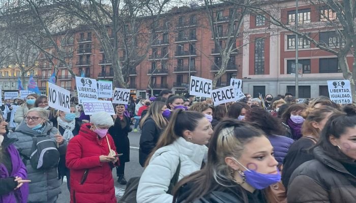 Se aprovechó en el 8M para pedir paz en el mundo